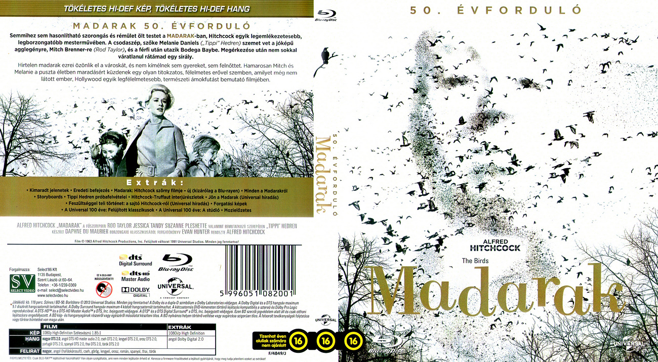 Madark - magyar Blu-ray